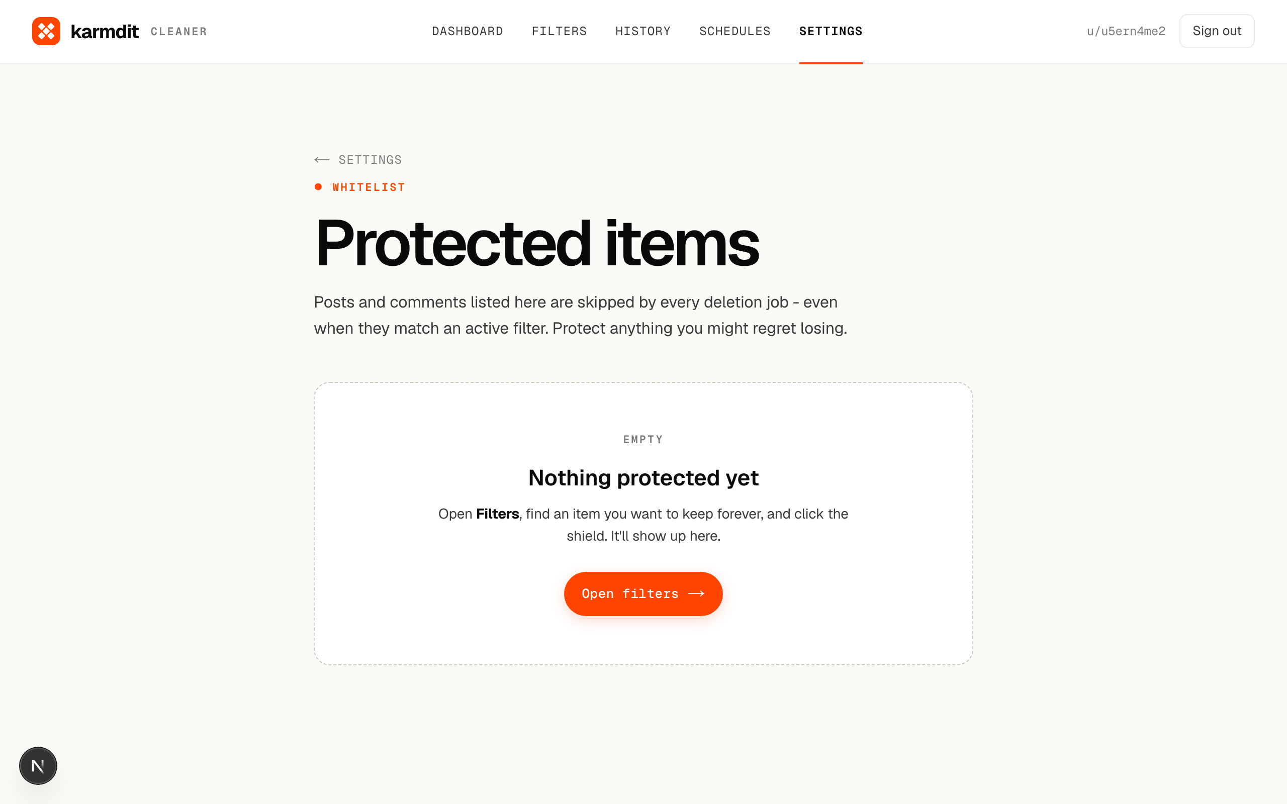 Protect the items you never want to lose